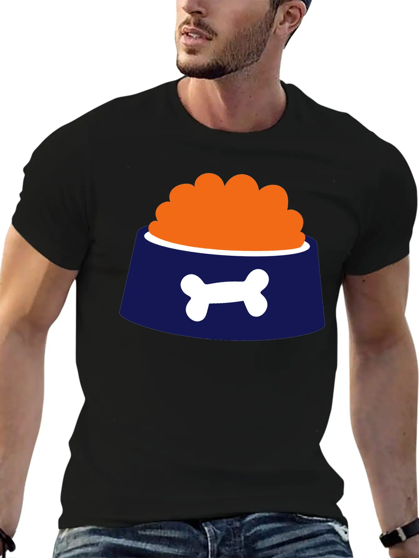 Dog Bowl - Gift For Dog Owner Essential Cotton Tee For Daily Outfits – Unisex Style