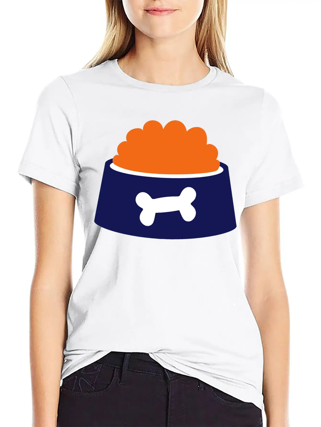 Dog Bowl - Gift For Dog Owner Essential Cotton Tee For Daily Outfits – Unisex Style