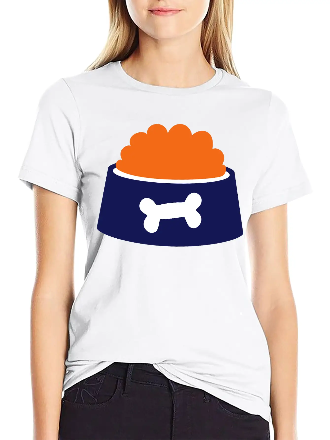 Dog Bowl - Gift For Dog Owner Essential Cotton Tee For Daily Outfits – Unisex Style