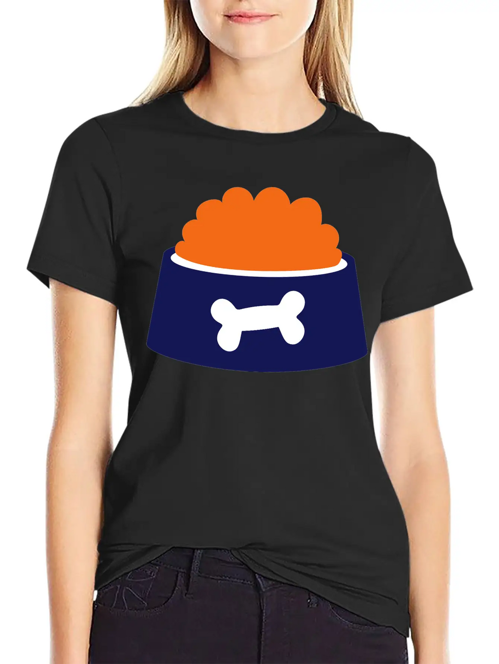 Dog Bowl - Gift For Dog Owner Essential Cotton Tee For Daily Outfits – Unisex Style