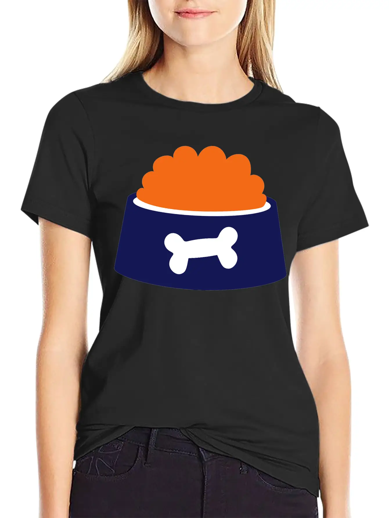 Dog Bowl - Gift For Dog Owner Essential Cotton Tee For Daily Outfits – Unisex Style