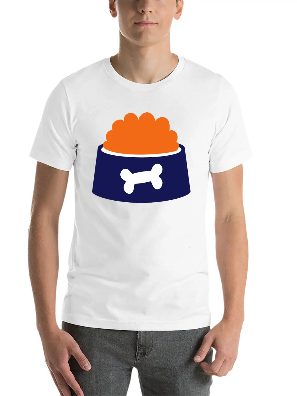 Dog Bowl - Gift For Dog Owner Essential Cotton Tee For Daily Outfits – Unisex Style