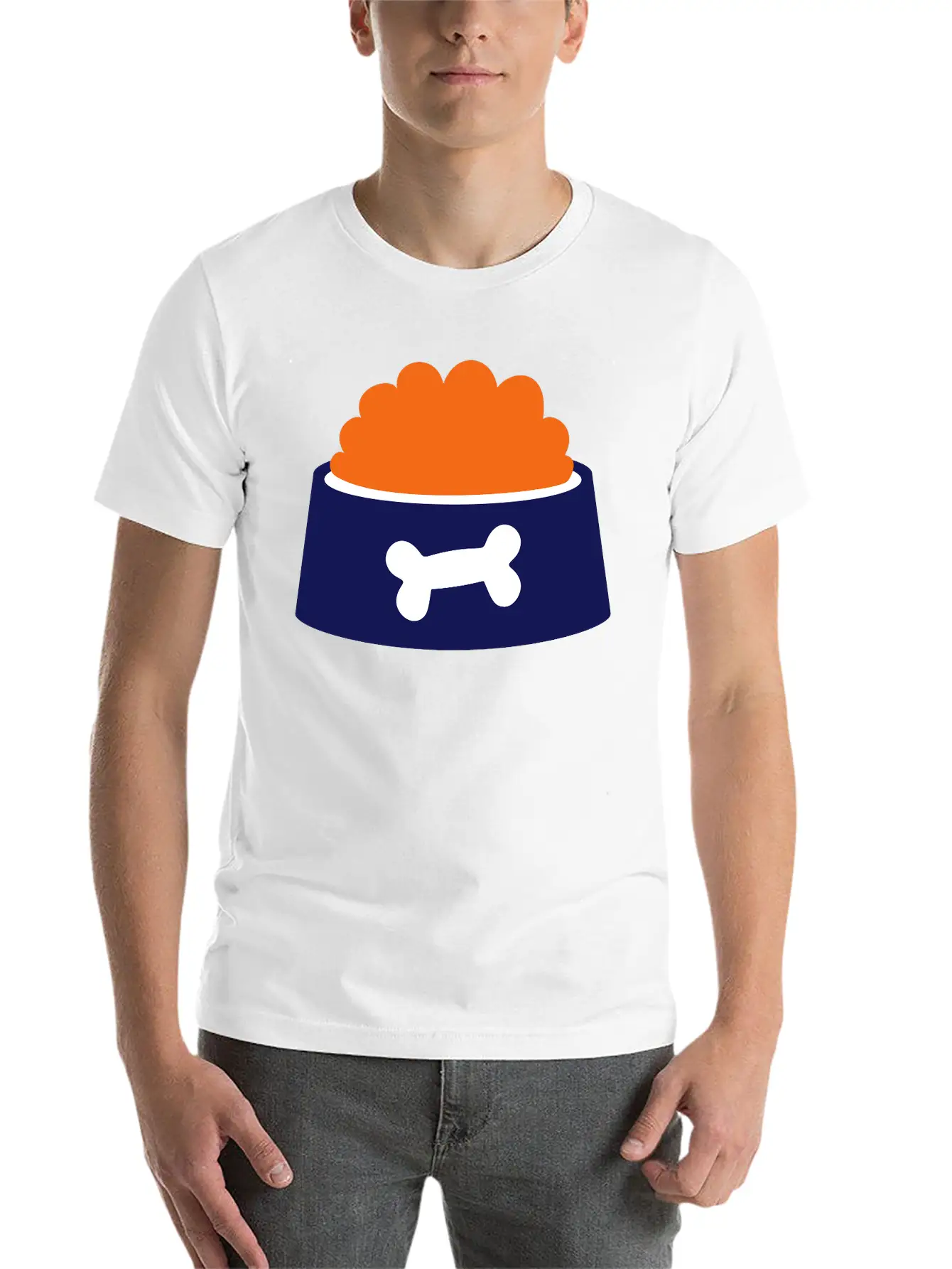 Dog Bowl - Gift For Dog Owner Essential Cotton Tee For Daily Outfits – Unisex Style