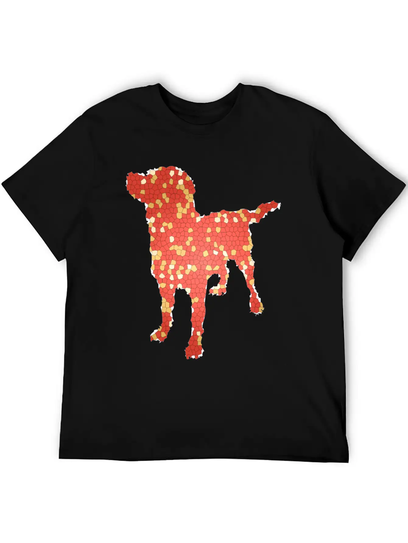 Dog Exclusive Design Gift Idea Mosaic Fashion Art Breathable Graphic T-Shirt – Perfect For Casual Days