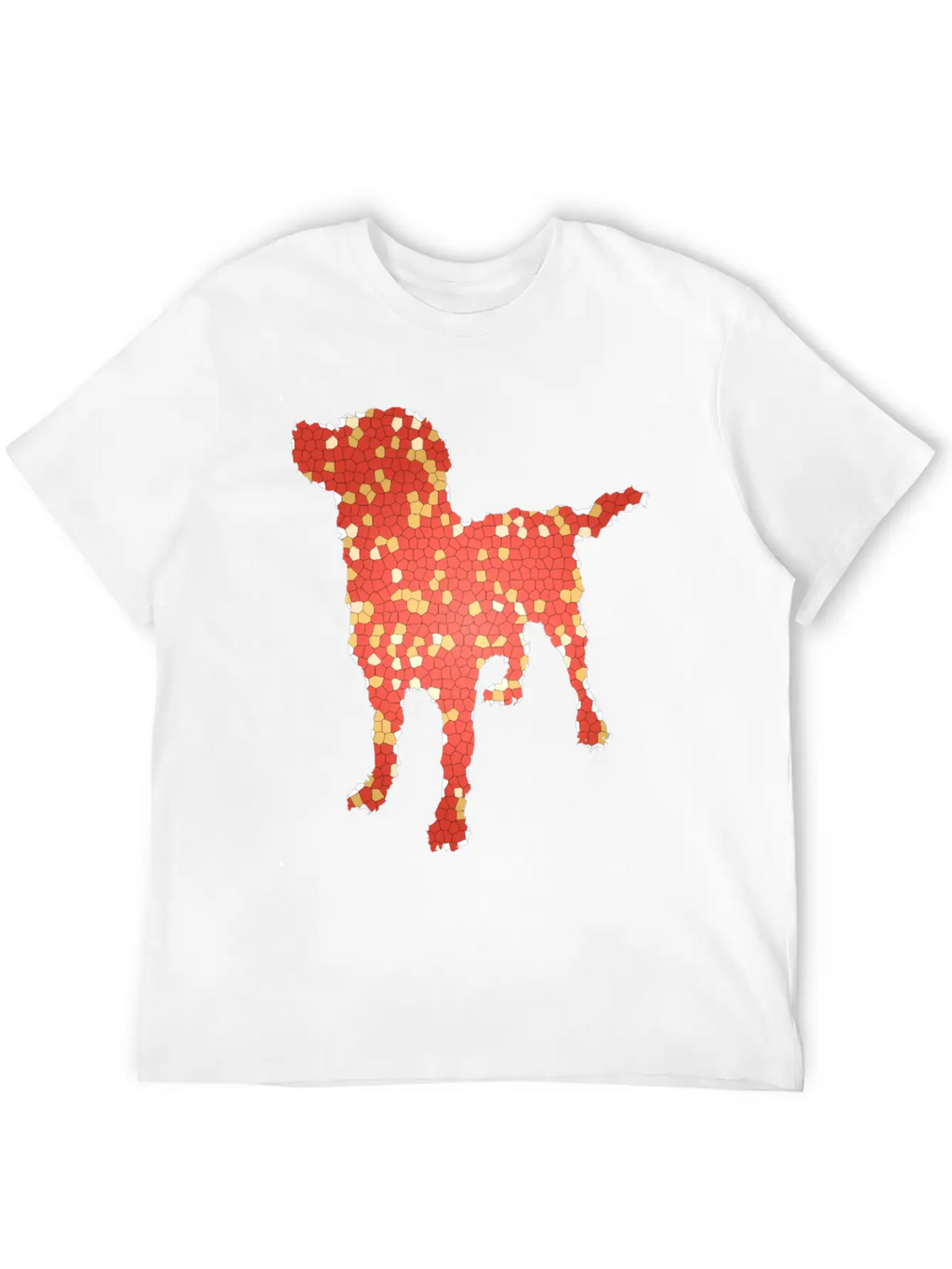 Dog Exclusive Design Gift Idea Mosaic Fashion Art Breathable Graphic T-Shirt – Perfect For Casual Days