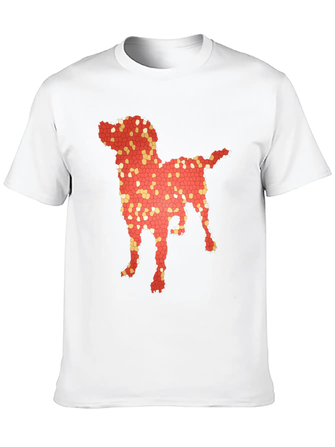 Dog Exclusive Design Gift Idea Mosaic Fashion Art Breathable Graphic T-Shirt – Perfect For Casual Days