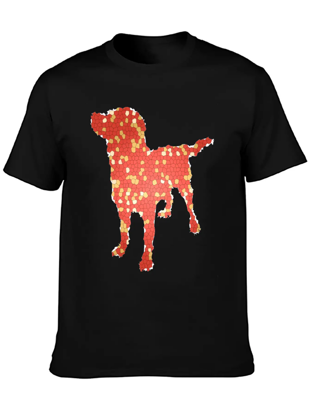 Dog Exclusive Design Gift Idea Mosaic Fashion Art Breathable Graphic T-Shirt – Perfect For Casual Days