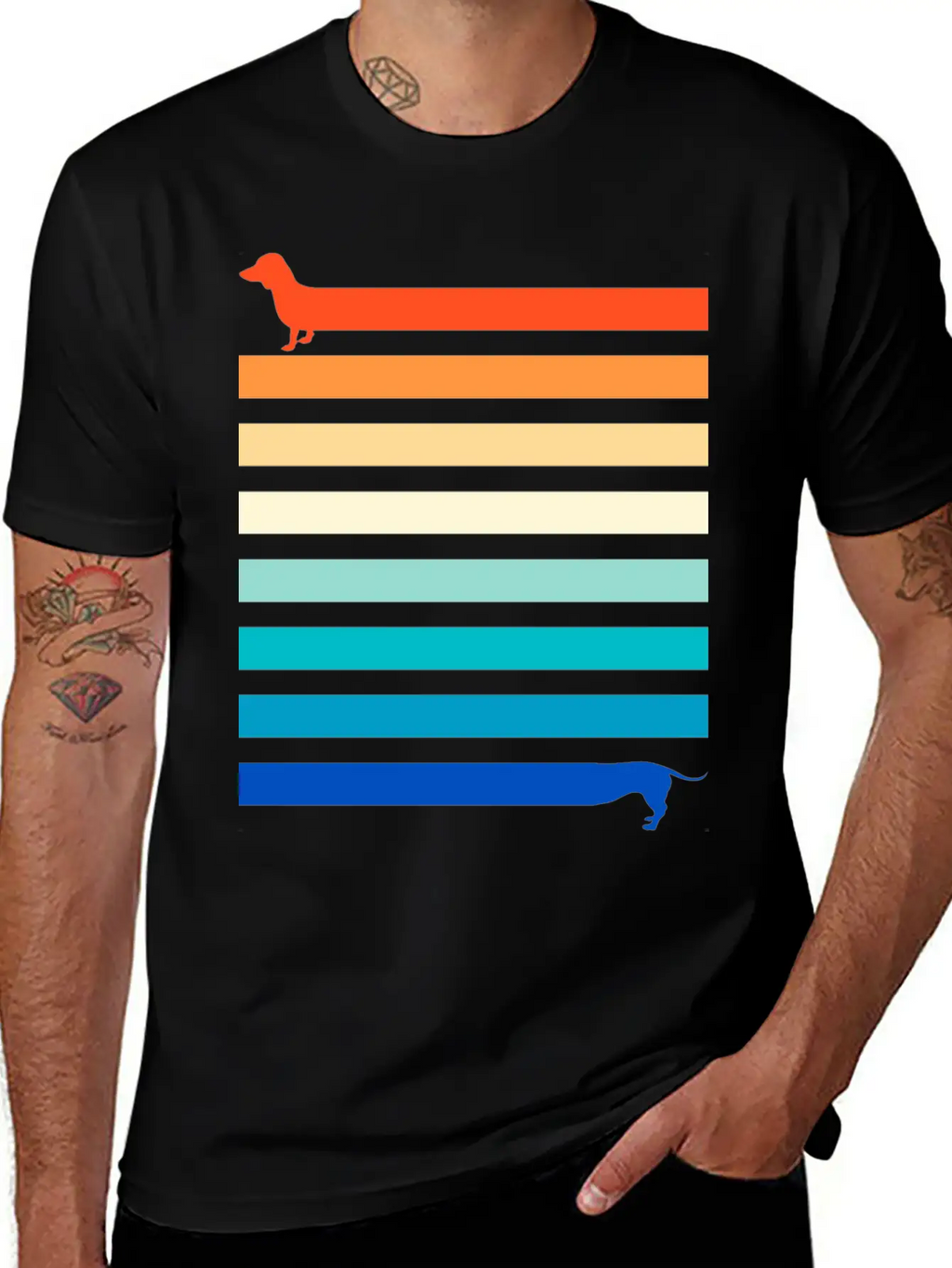 Dog Friend Retro Outfit, Best Friend Dog Dachshund Classic Cotton Tee – Unisex Comfort For Any Season