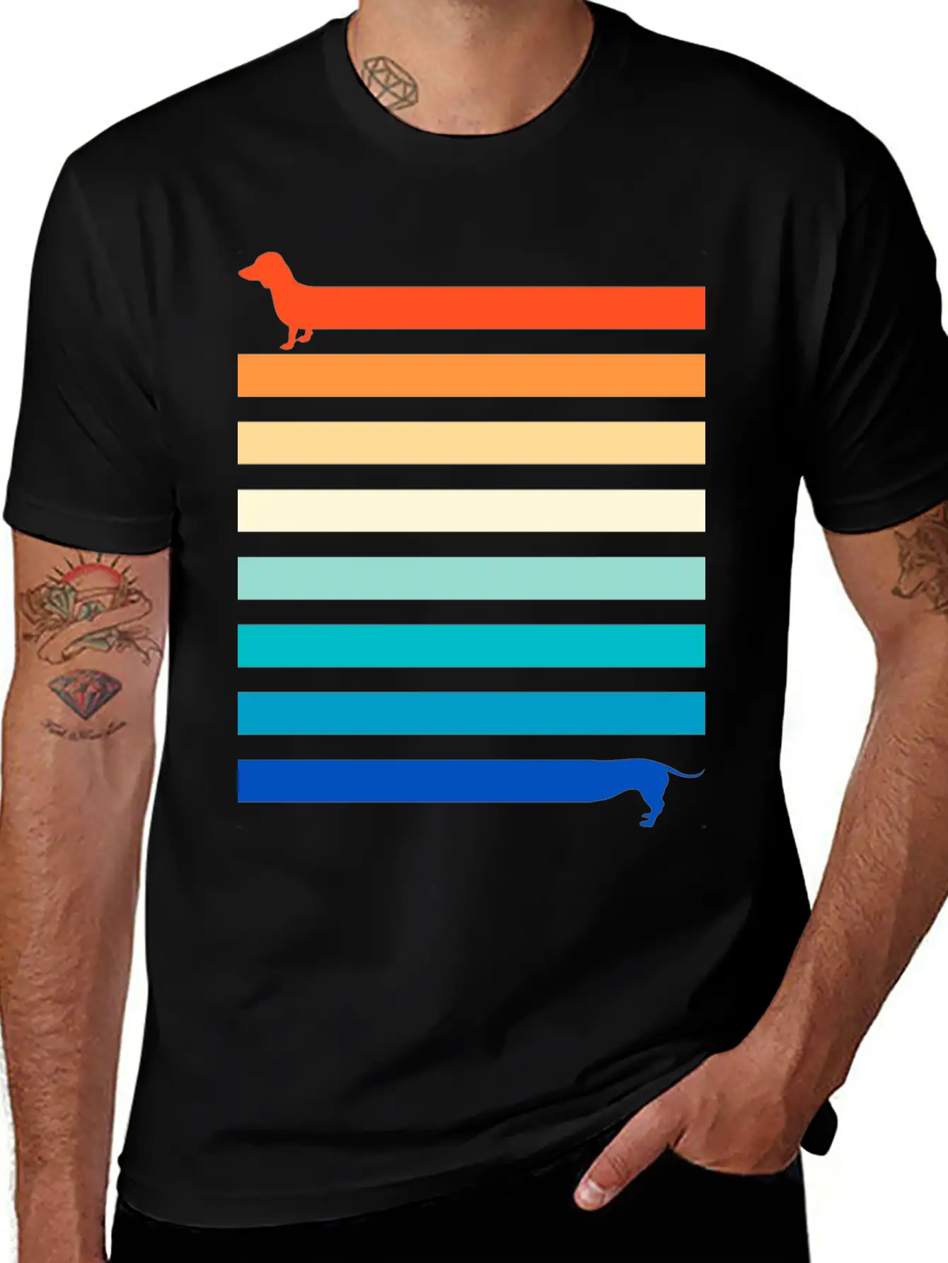Dog Friend Retro Outfit, Best Friend Dog Dachshund Classic Cotton Tee – Unisex Comfort For Any Season