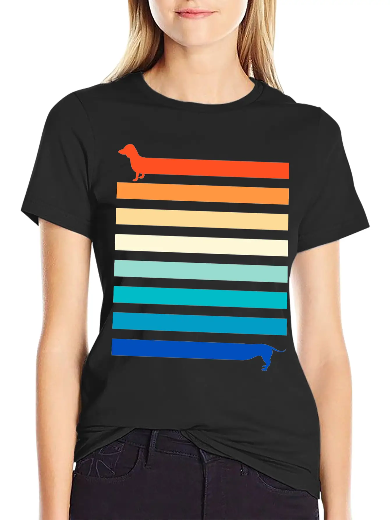 Dog Friend Retro Outfit, Best Friend Dog Dachshund Classic Cotton Tee – Unisex Comfort For Any Season