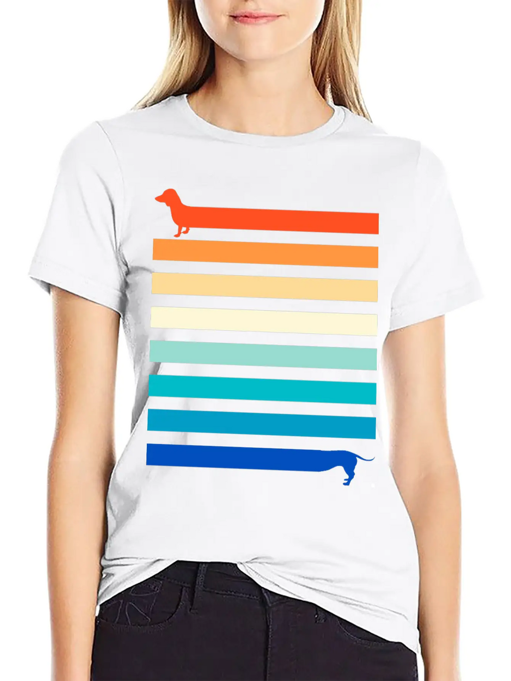 Dog Friend Retro Outfit, Best Friend Dog Dachshund Classic Cotton Tee – Unisex Comfort For Any Season