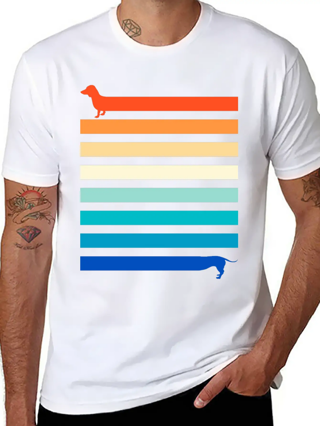 Dog Friend Retro Outfit, Best Friend Dog Dachshund Classic Cotton Tee – Unisex Comfort For Any Season