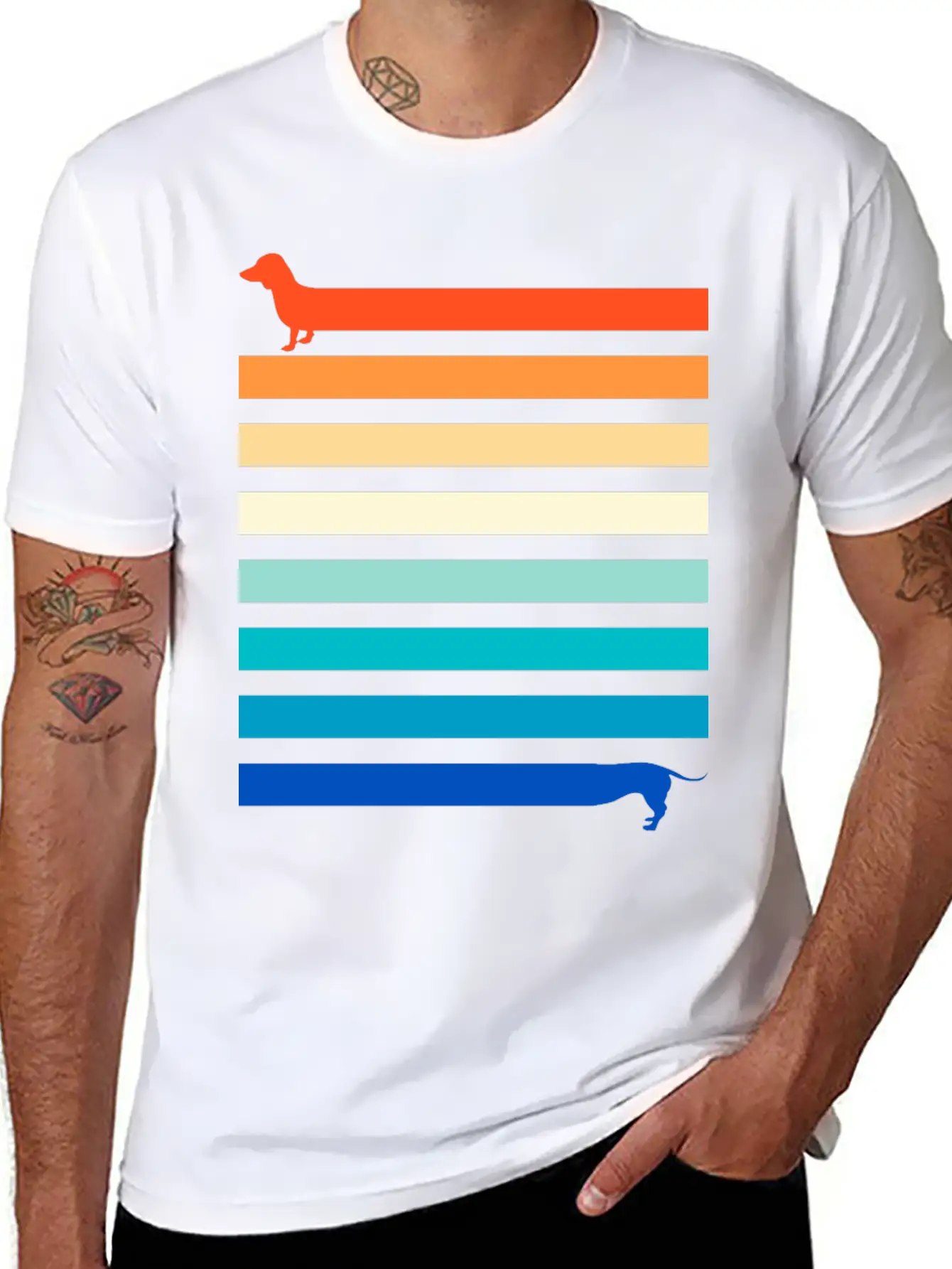 Dog Friend Retro Outfit, Best Friend Dog Dachshund Classic Cotton Tee – Unisex Comfort For Any Season
