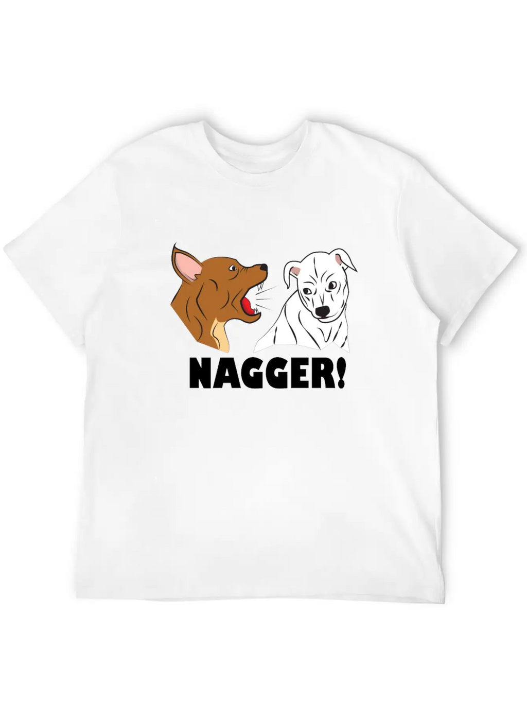 Dog Friendship Dogs Relationship Nagger Present Essential Cotton Tee For Daily Outfits – Unisex Style
