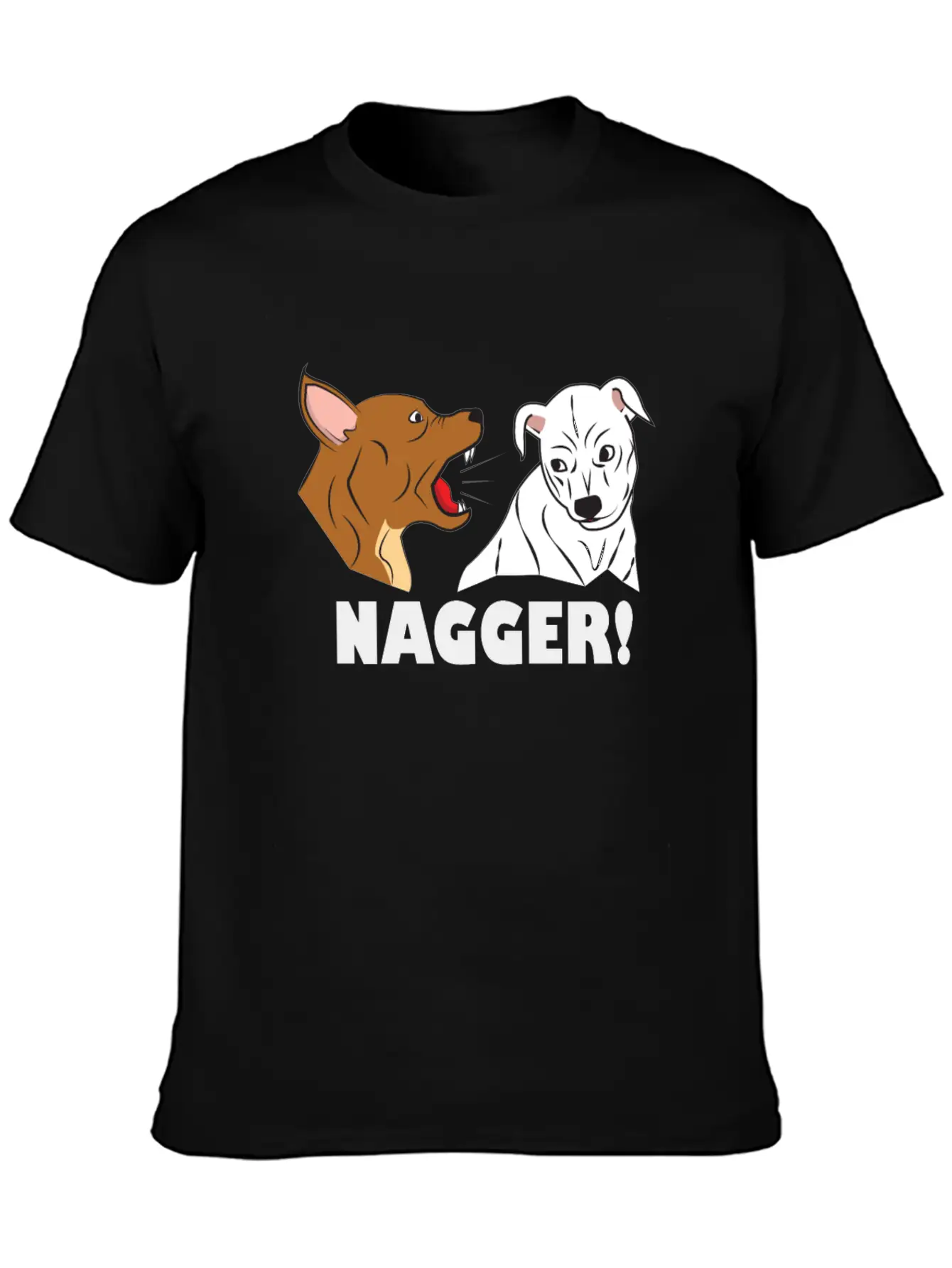 Dog Friendship Dogs Relationship Nagger Present Essential Cotton Tee For Daily Outfits – Unisex Style