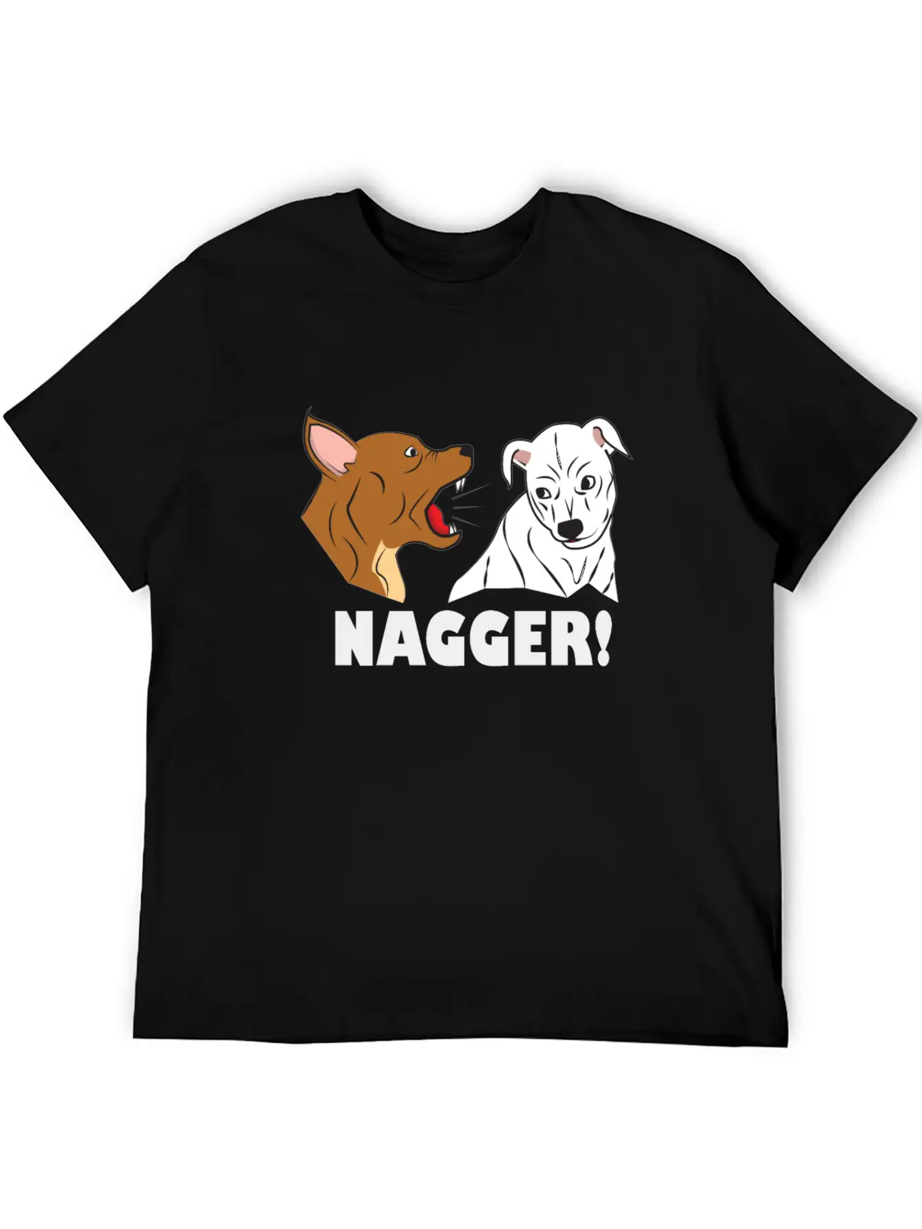 Dog Friendship Dogs Relationship Nagger Present Essential Cotton Tee For Daily Outfits – Unisex Style