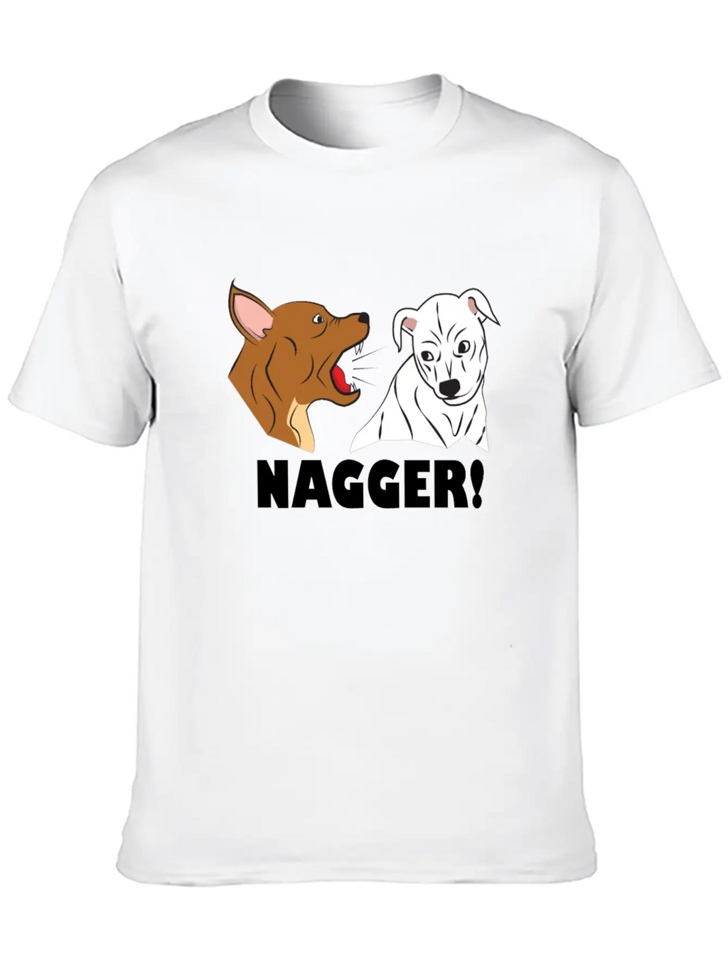 Dog Friendship Dogs Relationship Nagger Present Essential Cotton Tee For Daily Outfits – Unisex Style