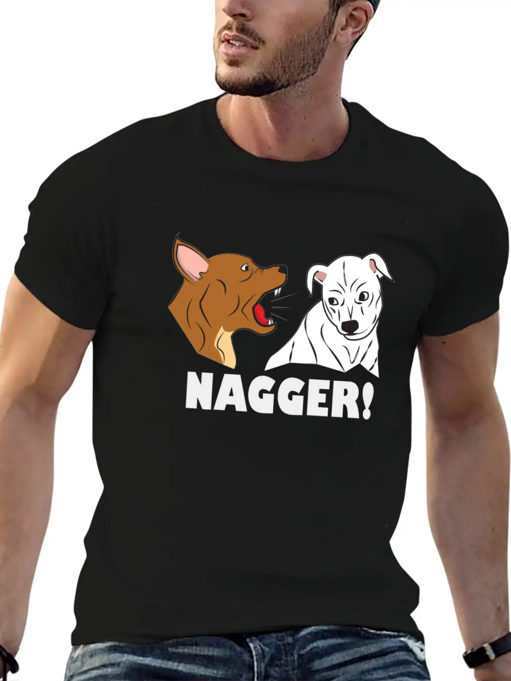Dog Friendship Dogs Relationship Nagger Present Essential Cotton Tee For Daily Outfits – Unisex Style