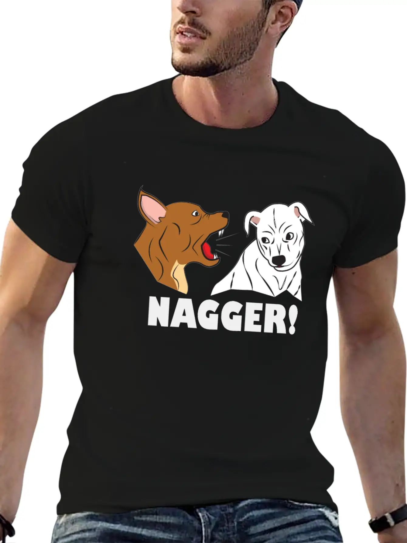 Dog Friendship Dogs Relationship Nagger Present Essential Cotton Tee For Daily Outfits – Unisex Style