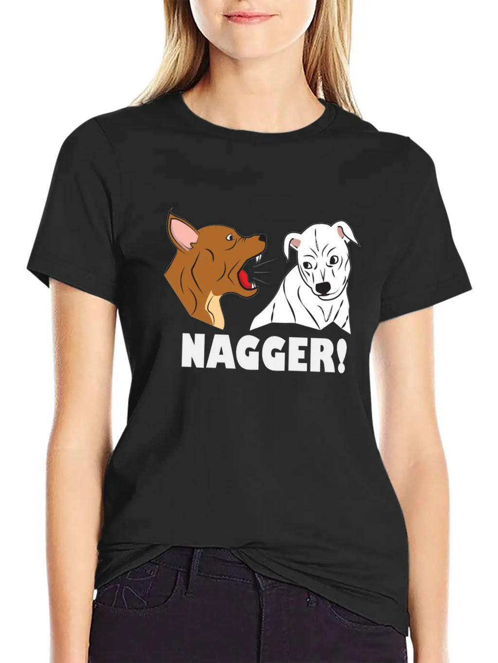 Dog Friendship Dogs Relationship Nagger Present Essential Cotton Tee For Daily Outfits – Unisex Style