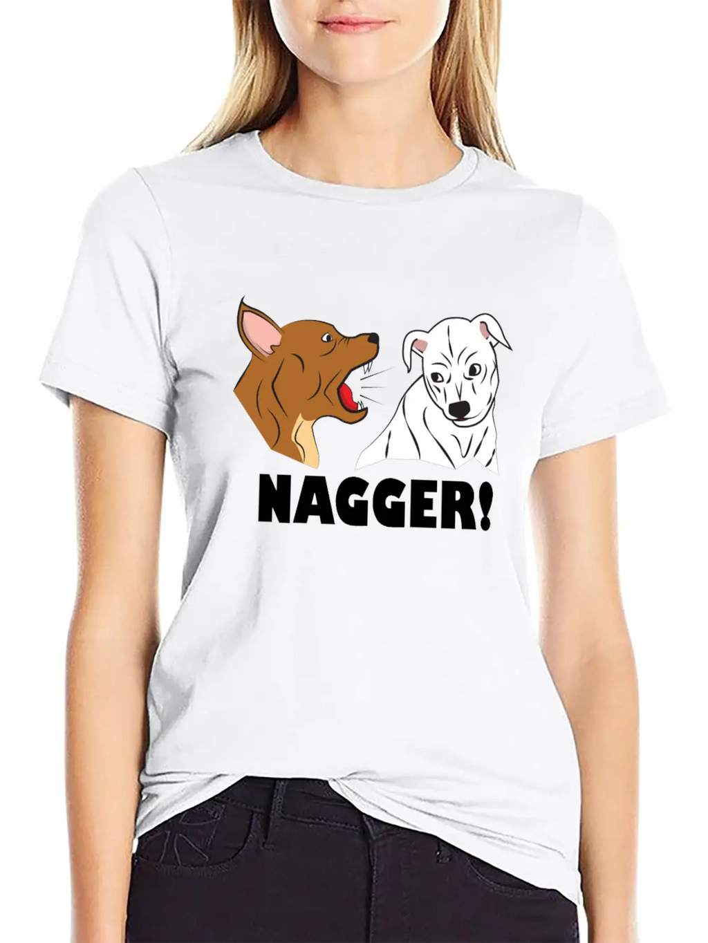 Dog Friendship Dogs Relationship Nagger Present Essential Cotton Tee For Daily Outfits – Unisex Style