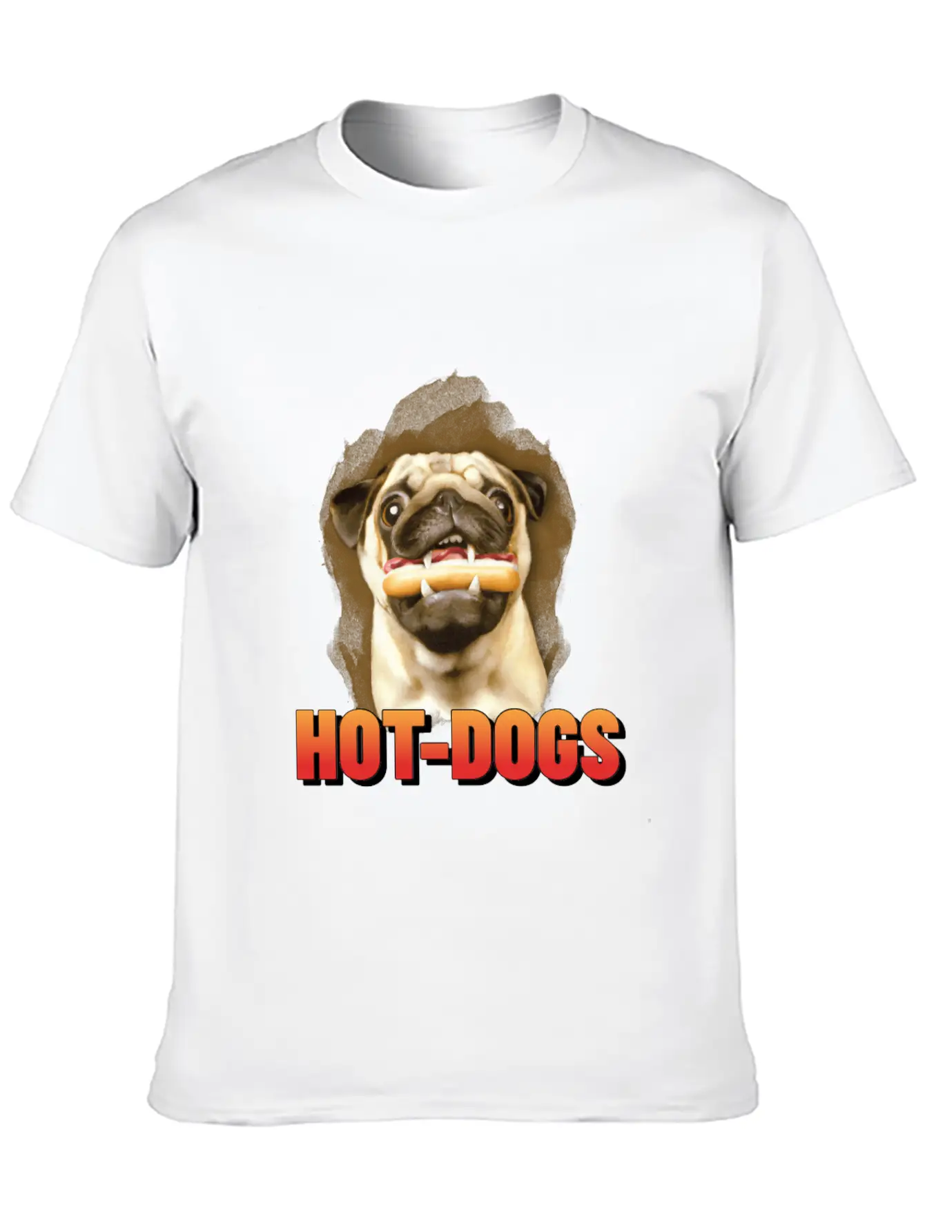 Dog Funny Hot Dogs Puppy Breathable Graphic T-Shirt – Perfect For Casual Days