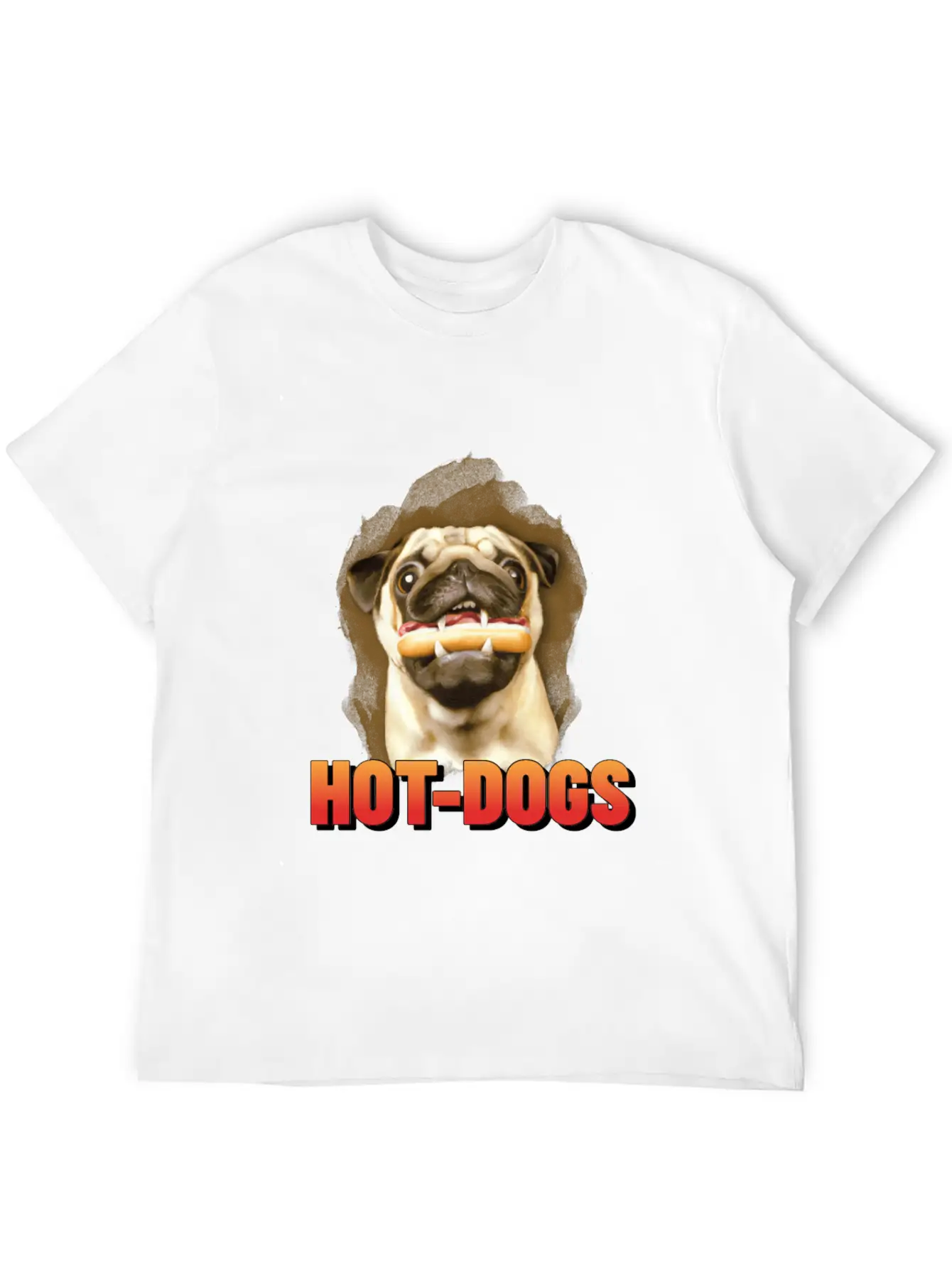 Dog Funny Hot Dogs Puppy Breathable Graphic T-Shirt – Perfect For Casual Days