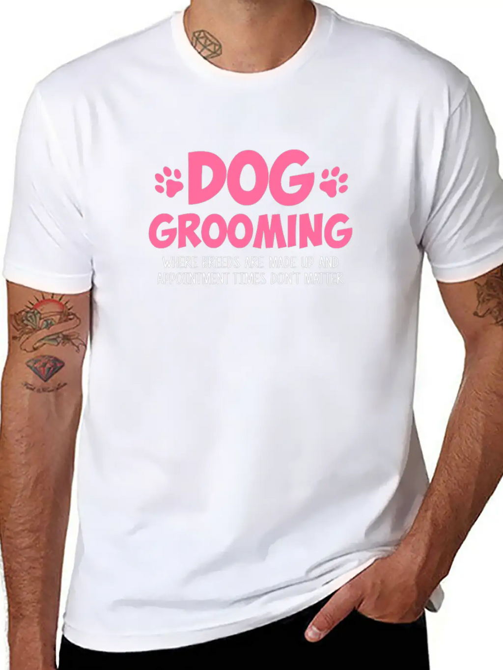 Dog Grooming Where Breeds, Dog Groomer Unisex Casual T-Shirt – Clean Design For Daily Comfort