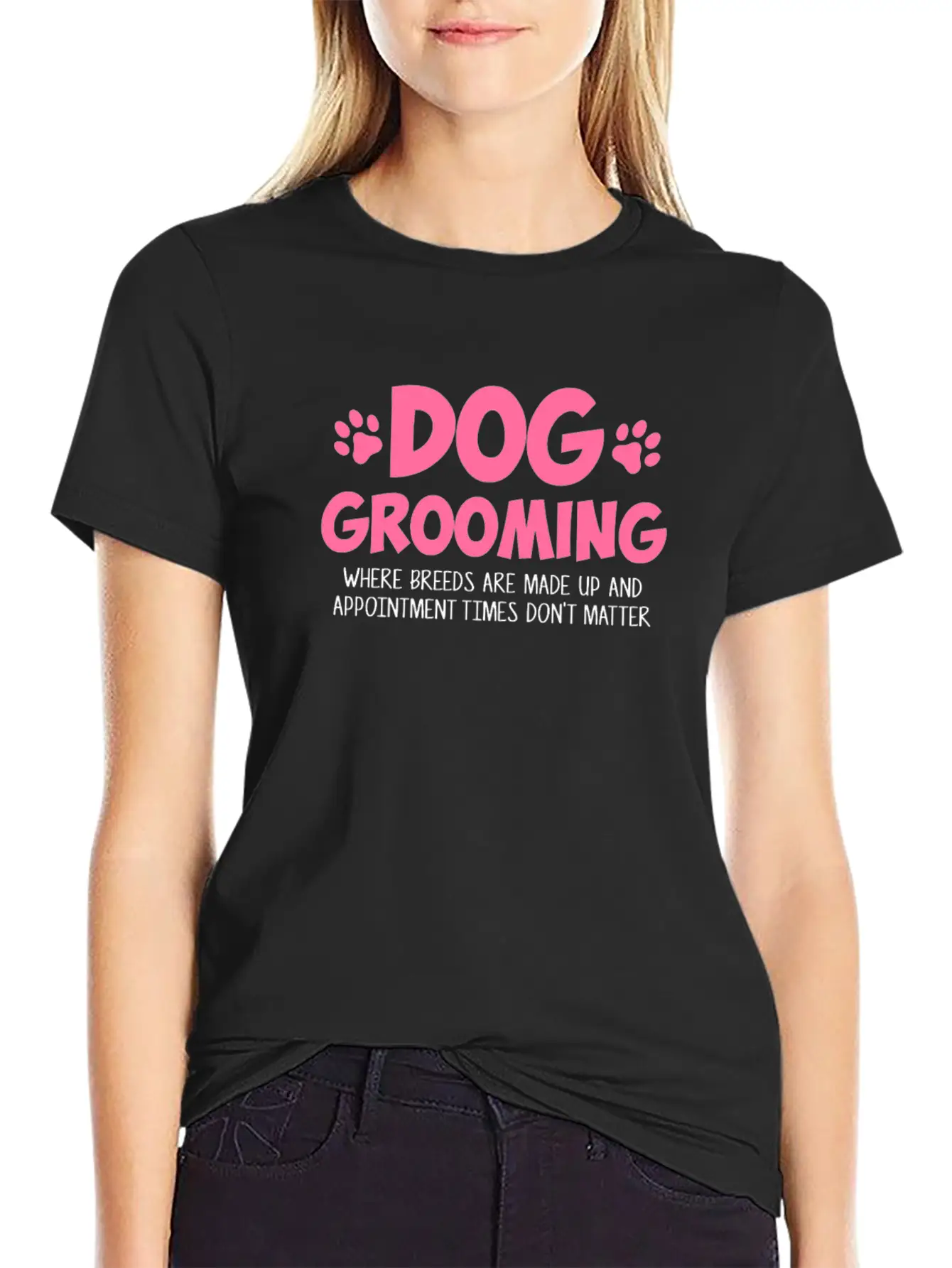 Dog Grooming Where Breeds, Dog Groomer Unisex Casual T-Shirt – Clean Design For Daily Comfort