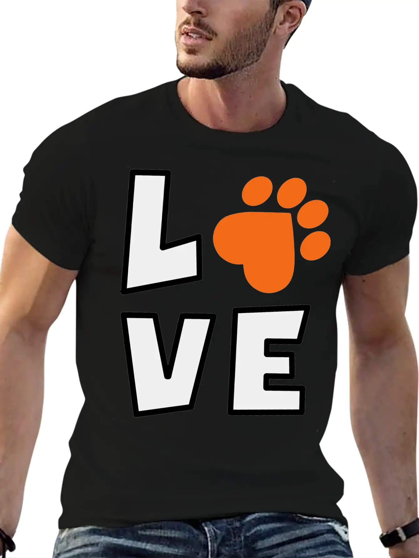 Dog Love Stylish Everyday T-Shirt – Unisex Basic Cotton Tee