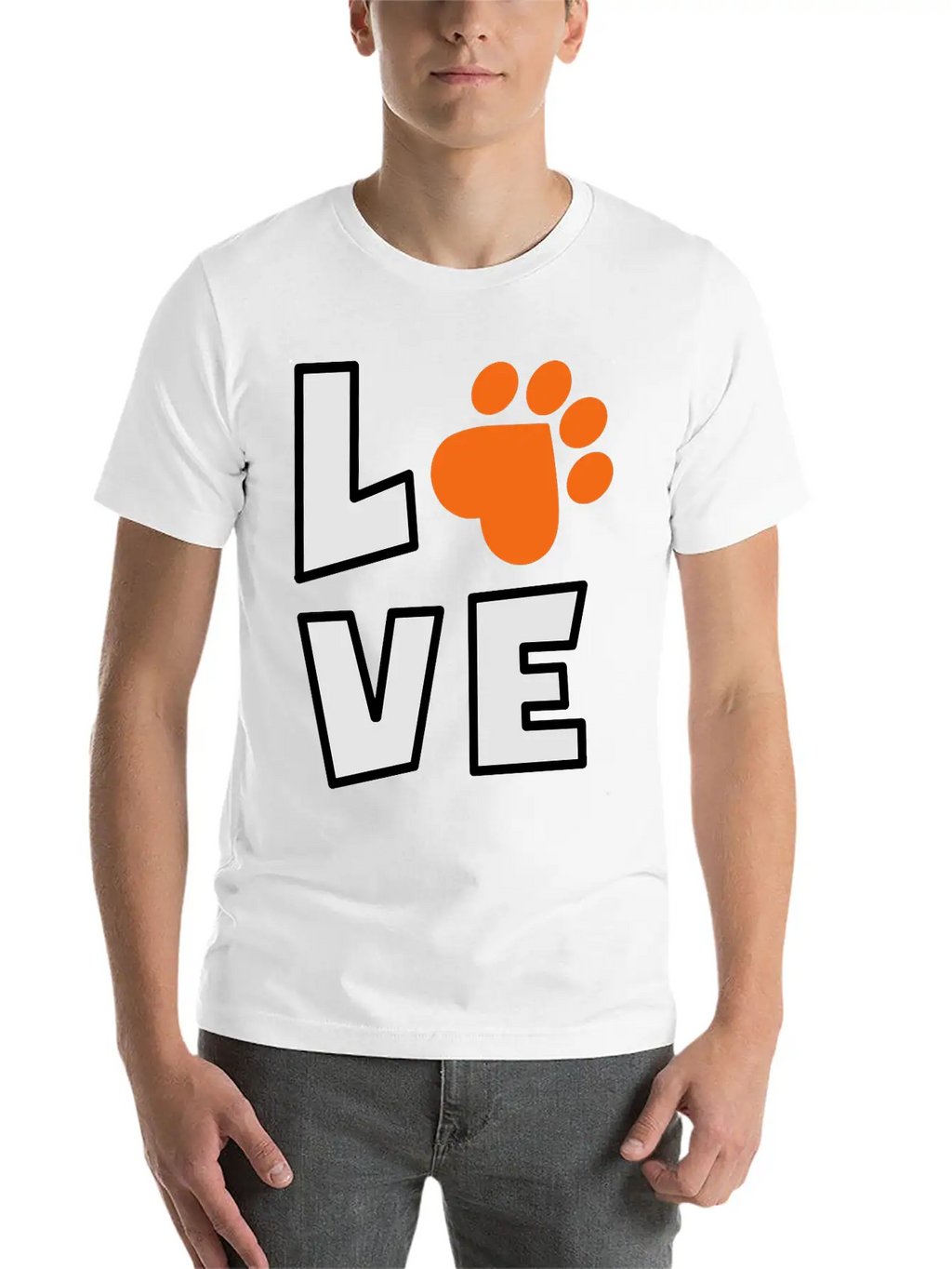 Dog Love Stylish Everyday T-Shirt – Unisex Basic Cotton Tee