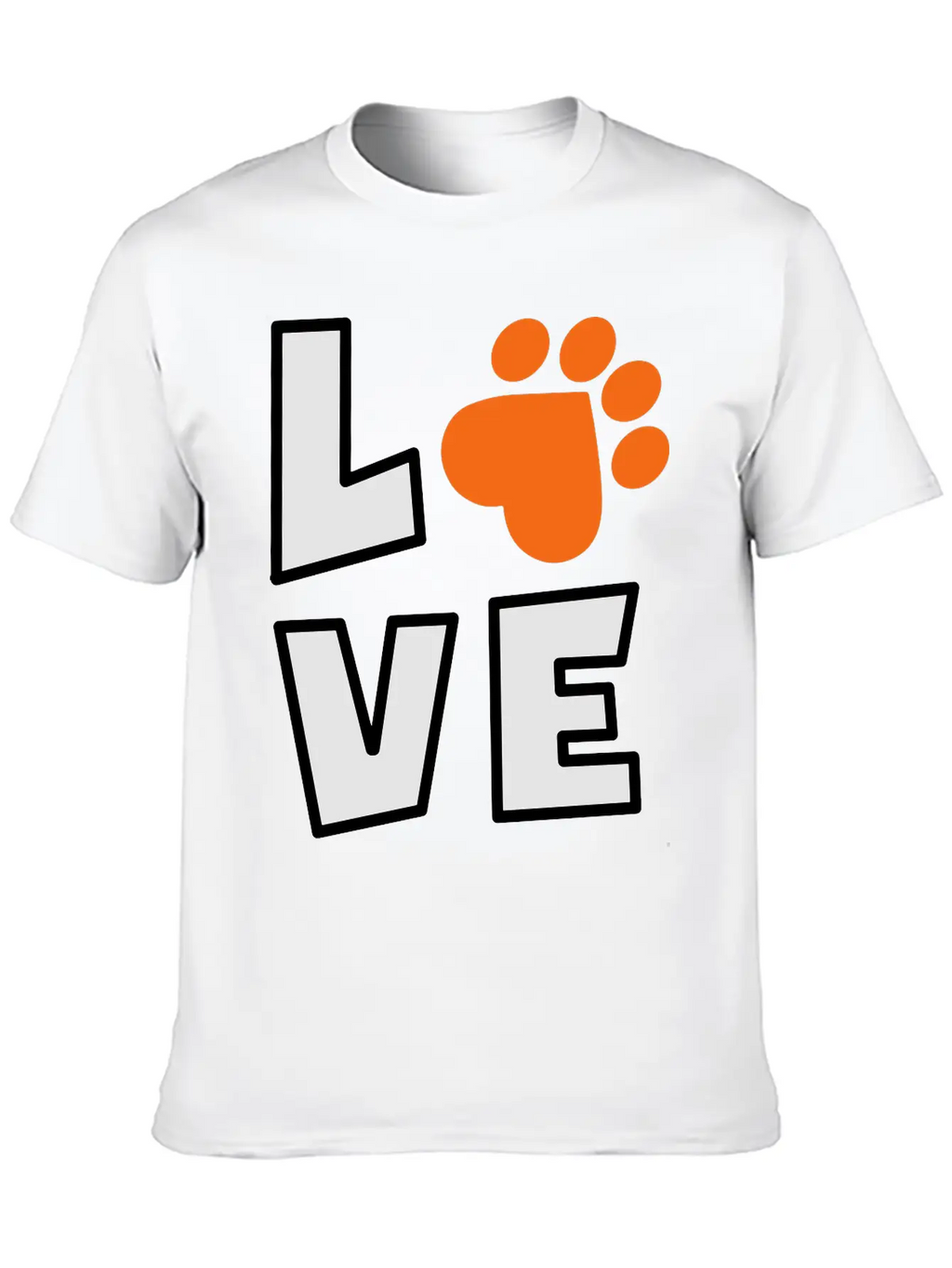 Dog Love Stylish Everyday T-Shirt – Unisex Basic Cotton Tee