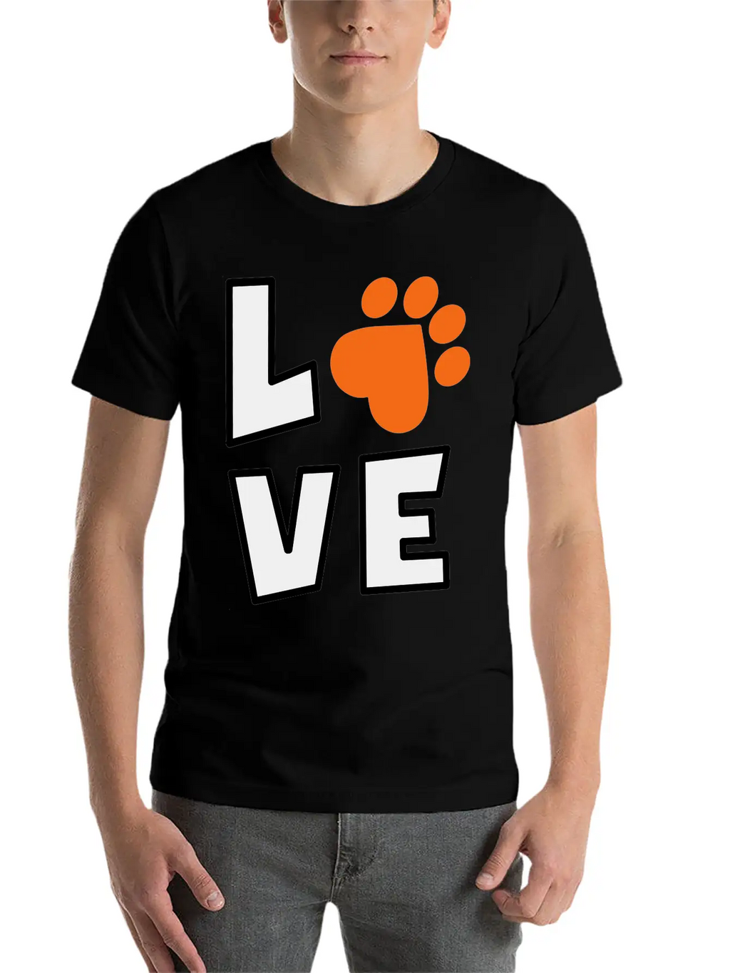 Dog Love Stylish Everyday T-Shirt – Unisex Basic Cotton Tee