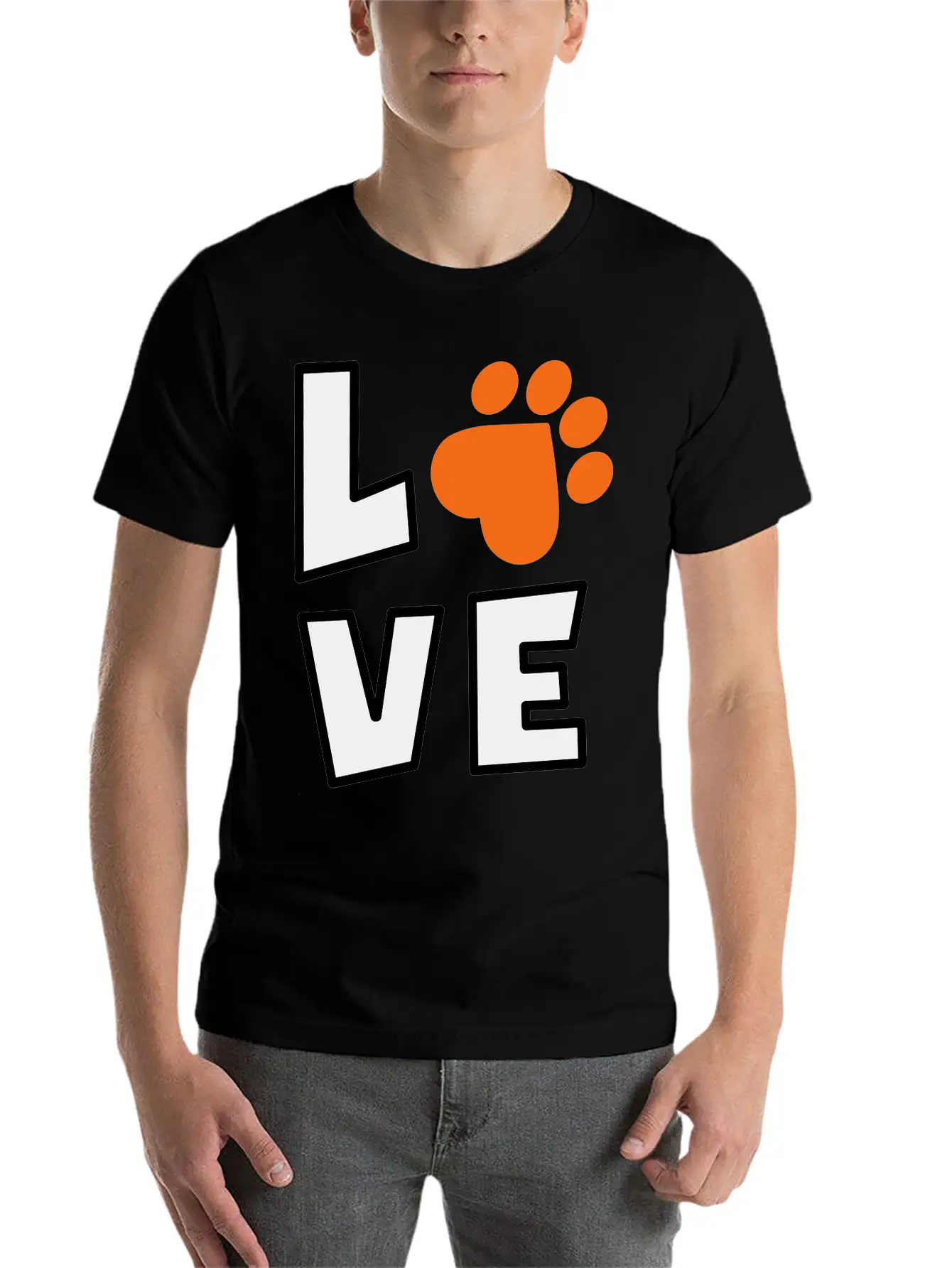 Dog Love Stylish Everyday T-Shirt – Unisex Basic Cotton Tee