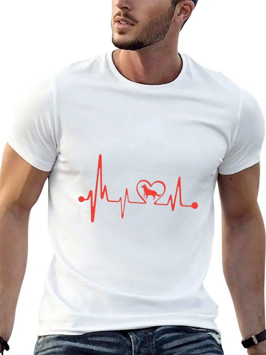 Dog Lover Design Breathable Graphic T-Shirt – Perfect For Casual Days