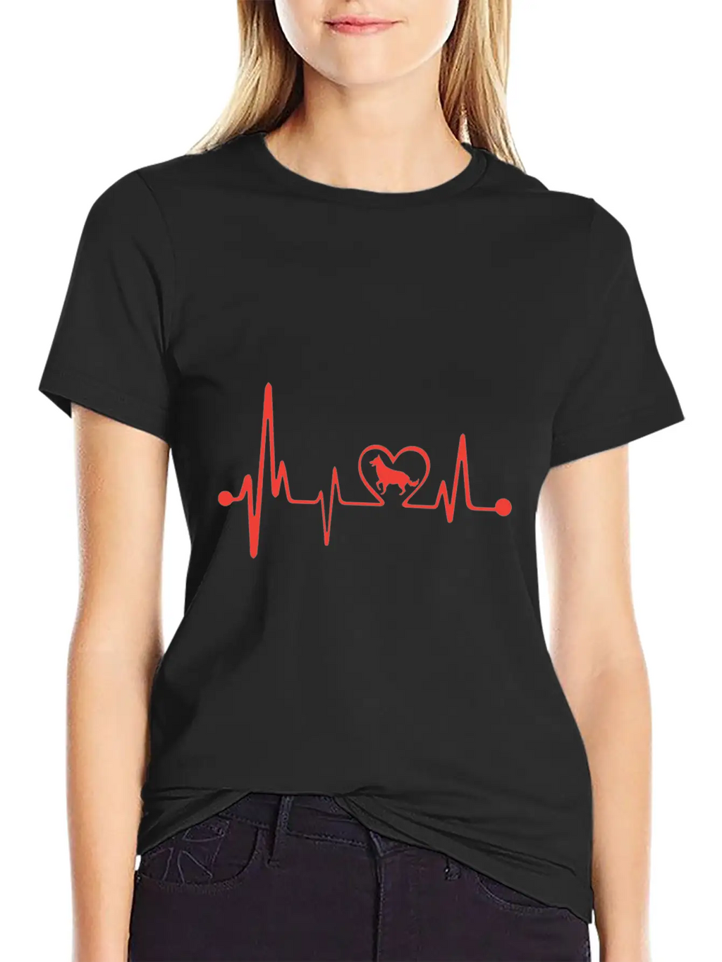 Dog Lover Design Breathable Graphic T-Shirt – Perfect For Casual Days