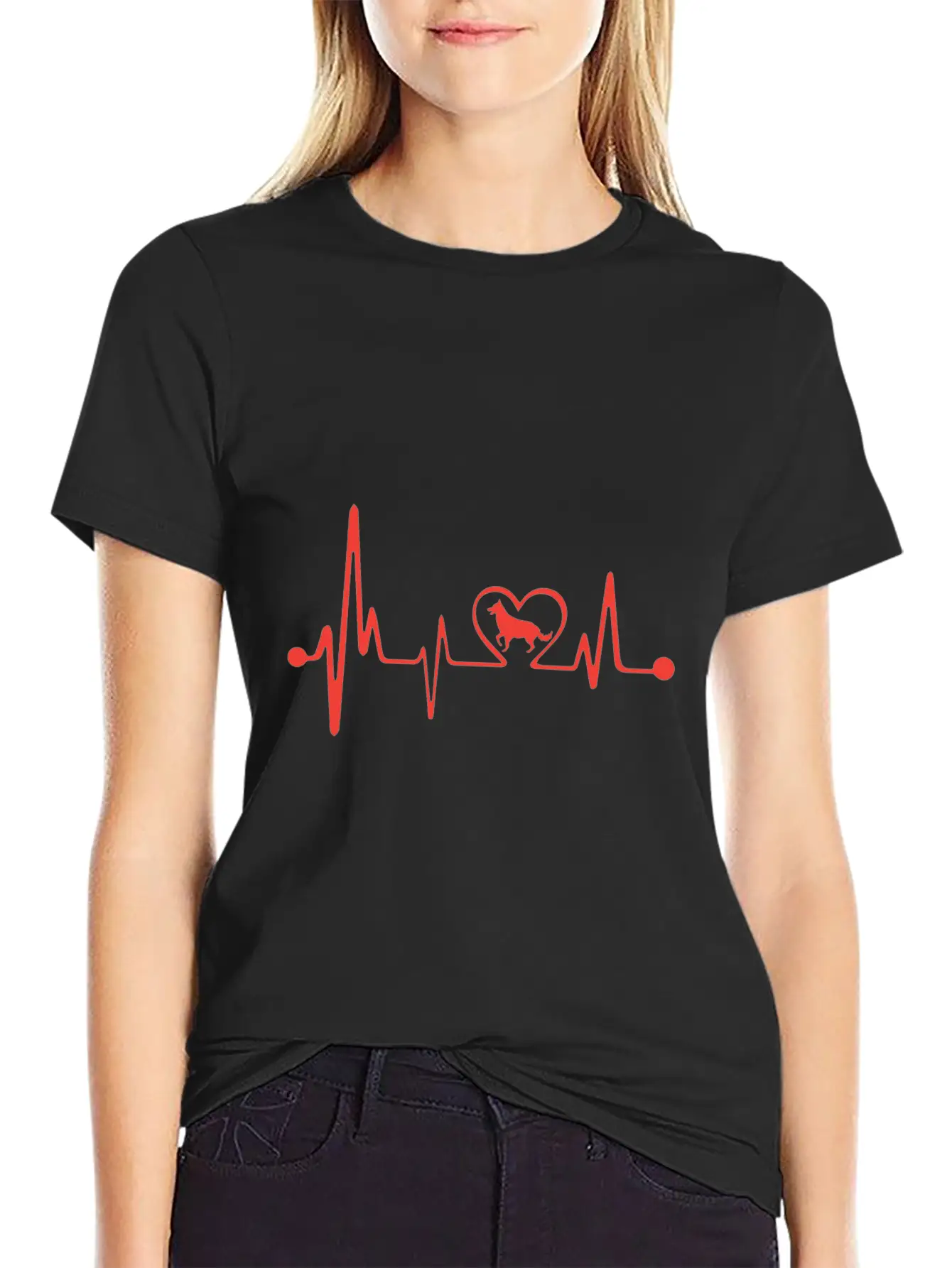 Dog Lover Design Breathable Graphic T-Shirt – Perfect For Casual Days