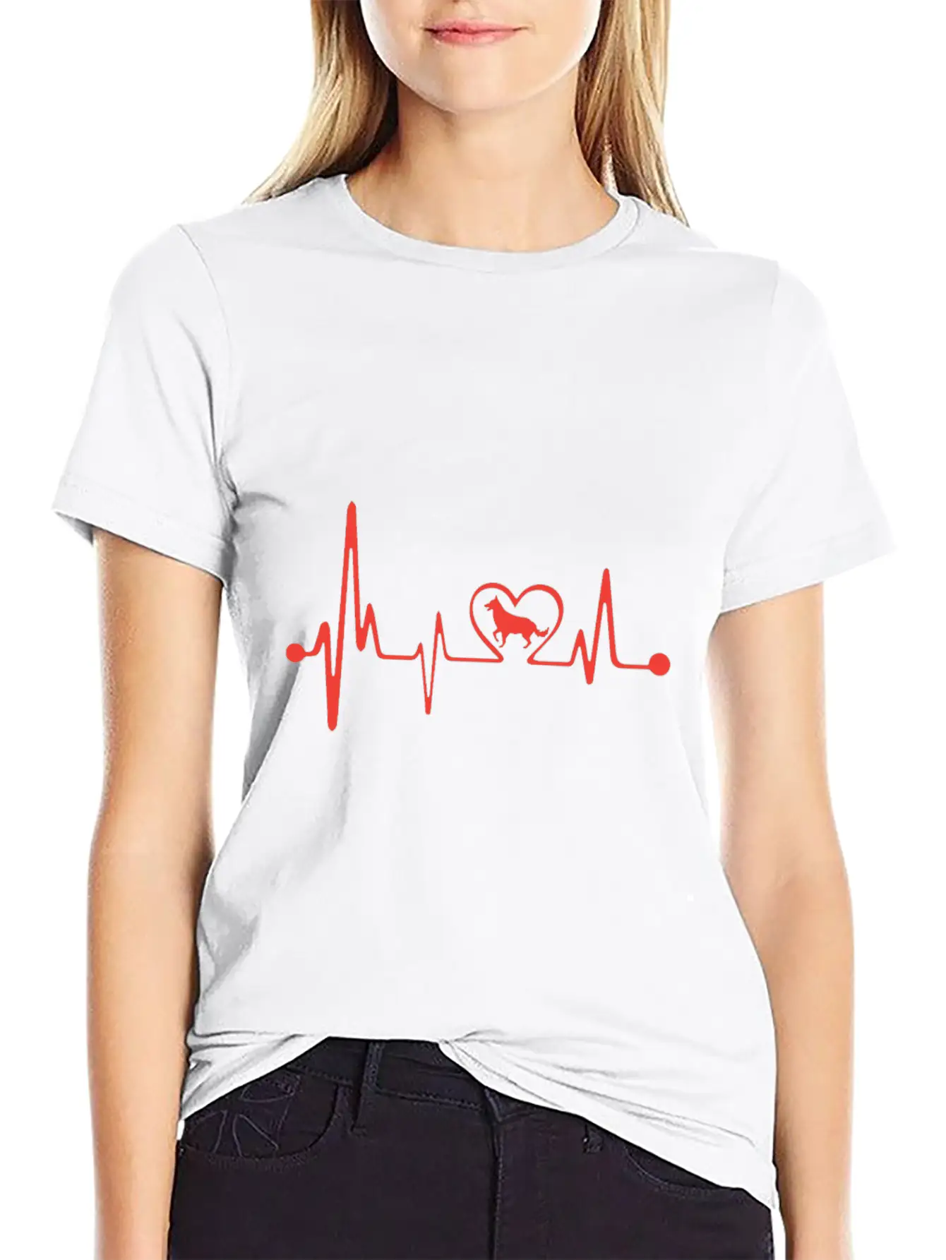 Dog Lover Design Breathable Graphic T-Shirt – Perfect For Casual Days