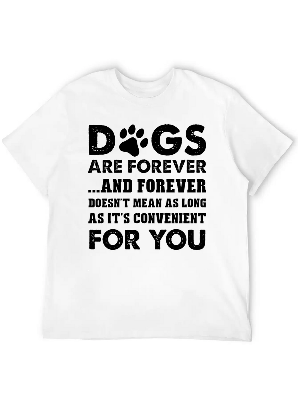 Dog Lover - Doesnt Mean As Long As It's Convenie Timeless Short Sleeve Tee – Comfy And Minimalist Design