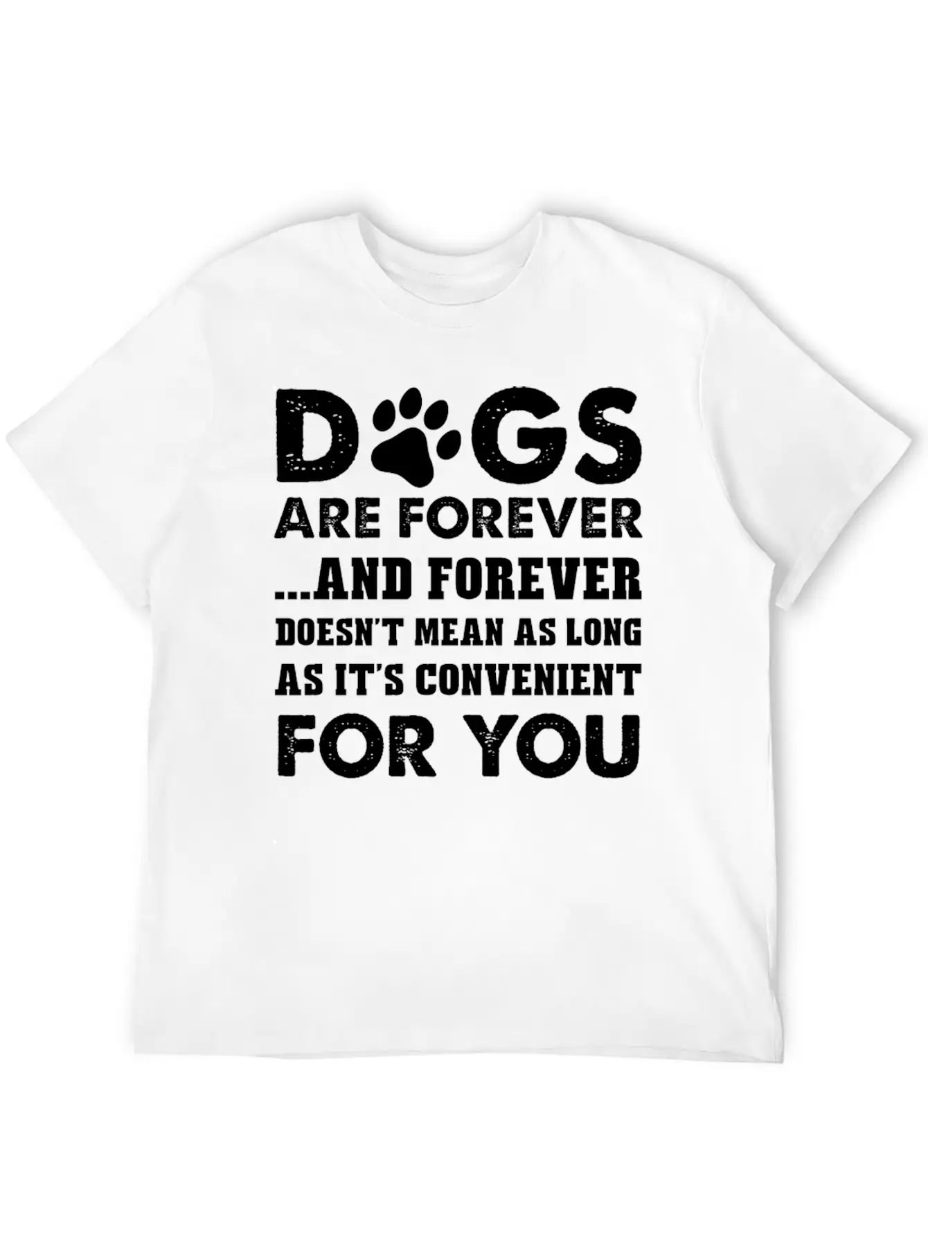Dog Lover - Doesnt Mean As Long As It's Convenie Timeless Short Sleeve Tee – Comfy And Minimalist Design