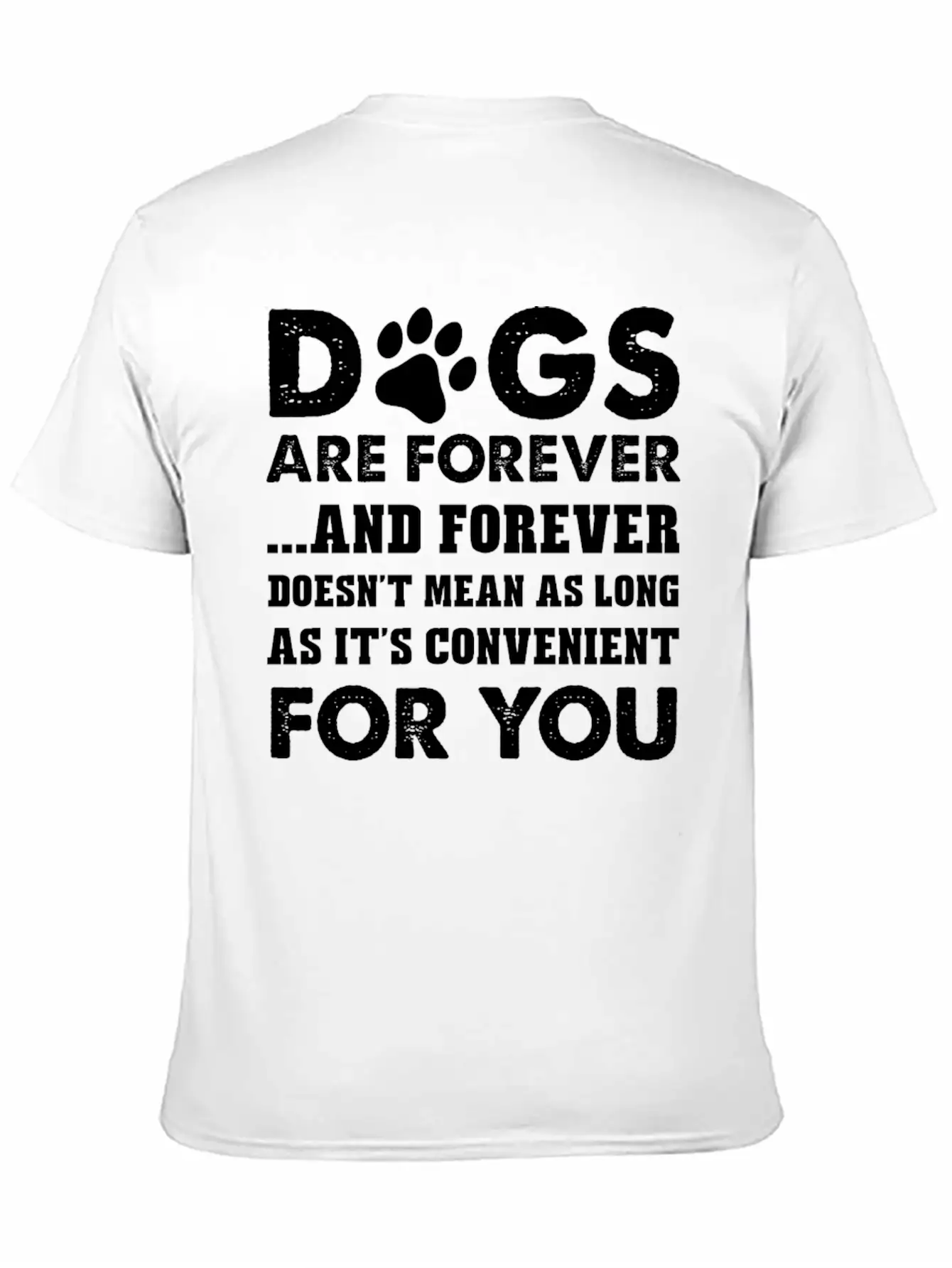 Dog Lover - Doesnt Mean As Long As It's Convenie Timeless Short Sleeve Tee – Comfy And Minimalist Design