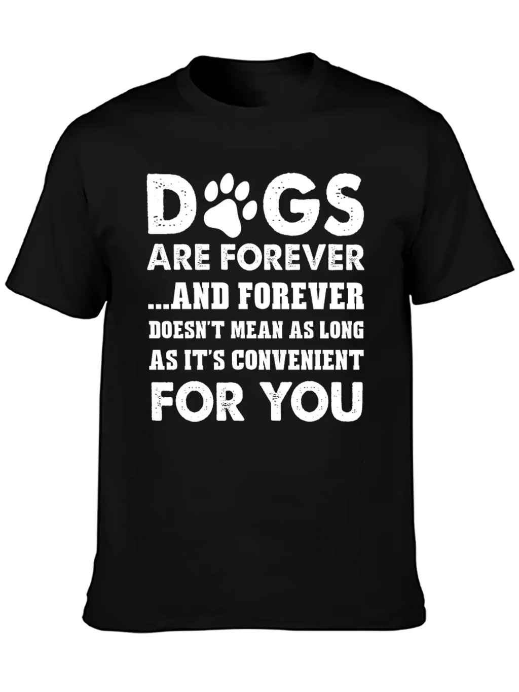 Dog Lover - Doesnt Mean As Long As It's Convenie Timeless Short Sleeve Tee – Comfy And Minimalist Design