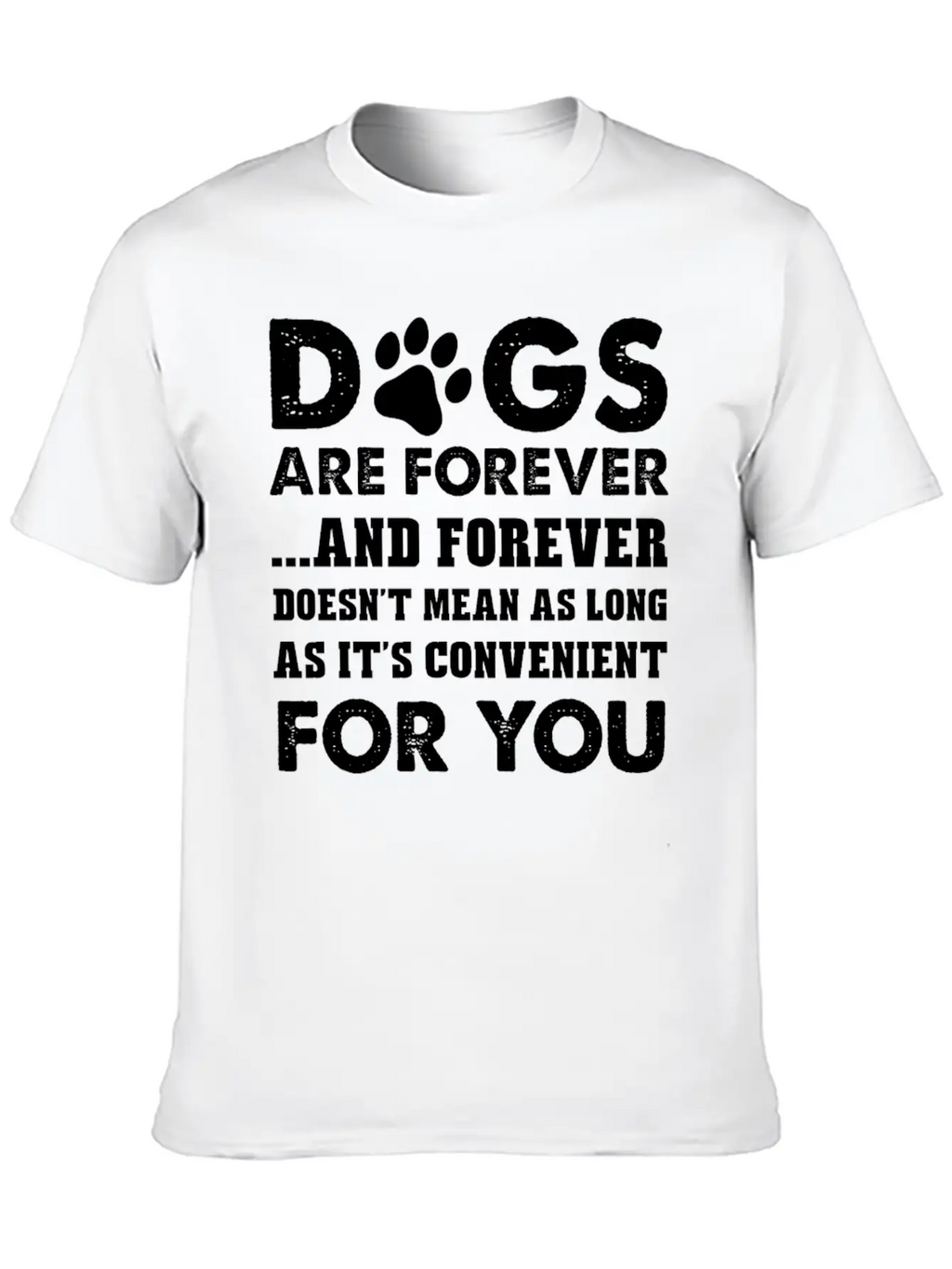 Dog Lover - Doesnt Mean As Long As It's Convenie Timeless Short Sleeve Tee – Comfy And Minimalist Design