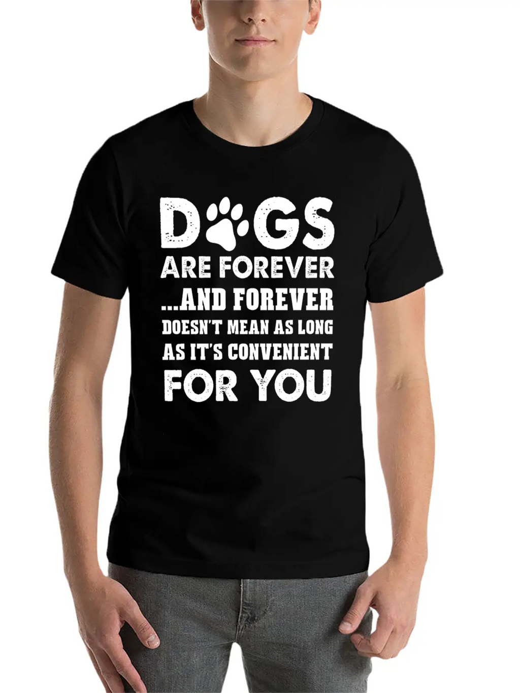 Dog Lover - Doesnt Mean As Long As It's Convenie Timeless Short Sleeve Tee – Comfy And Minimalist Design