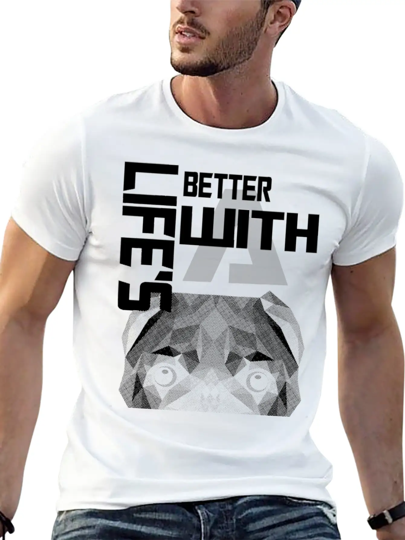 Dog Lover - Life Is Better With A Dog Unisex Casual T-Shirt – Clean Design For Daily Comfort