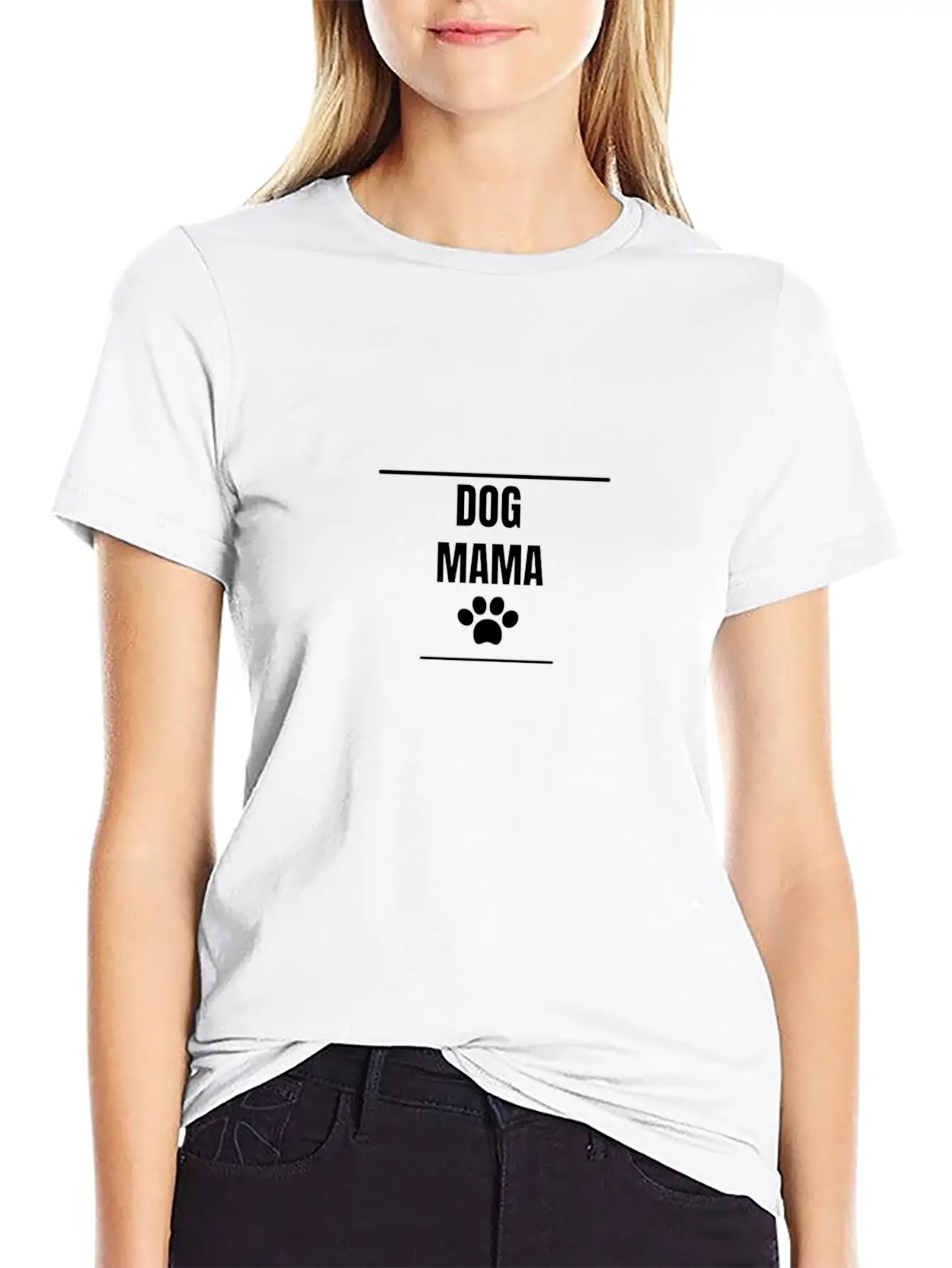 Dog Mama Essential Cotton Tee For Daily Outfits – Unisex Style