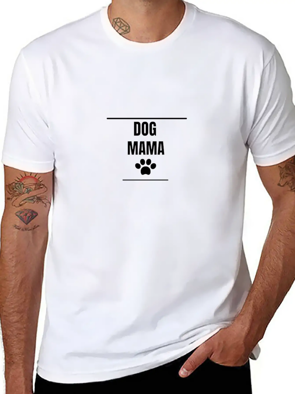 Dog Mama Essential Cotton Tee For Daily Outfits – Unisex Style