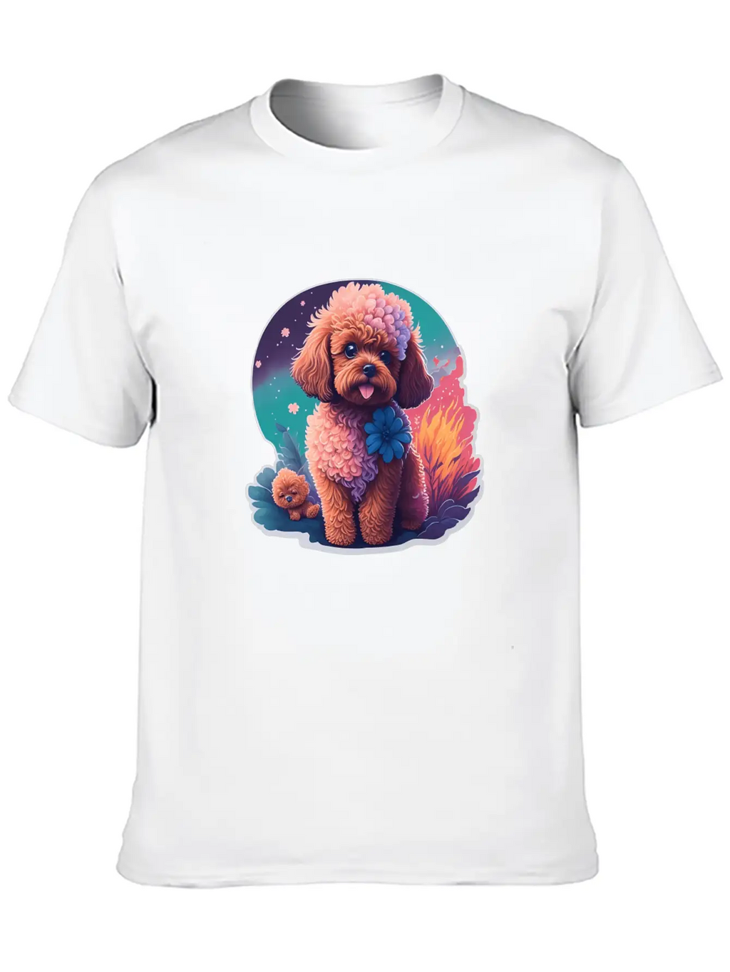 Dog Mode On Cute Poodle Dog Puppy Breathable Graphic T-Shirt – Perfect For Casual Days