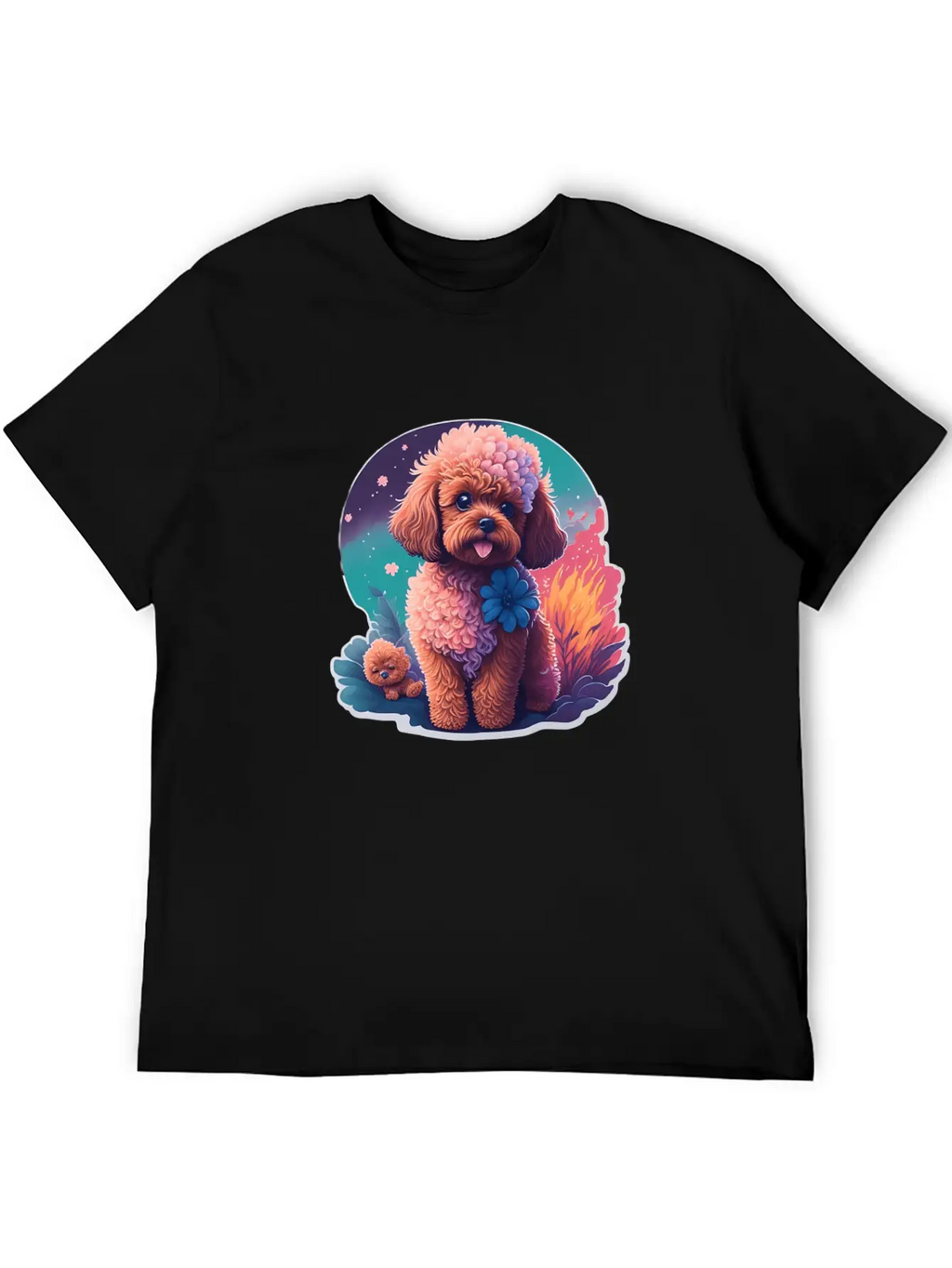 Dog Mode On Cute Poodle Dog Puppy Breathable Graphic T-Shirt – Perfect For Casual Days