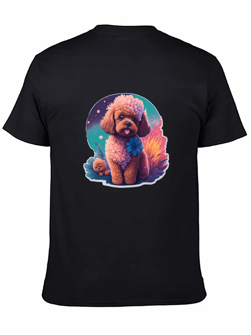 Dog Mode On Cute Poodle Dog Puppy Breathable Graphic T-Shirt – Perfect For Casual Days